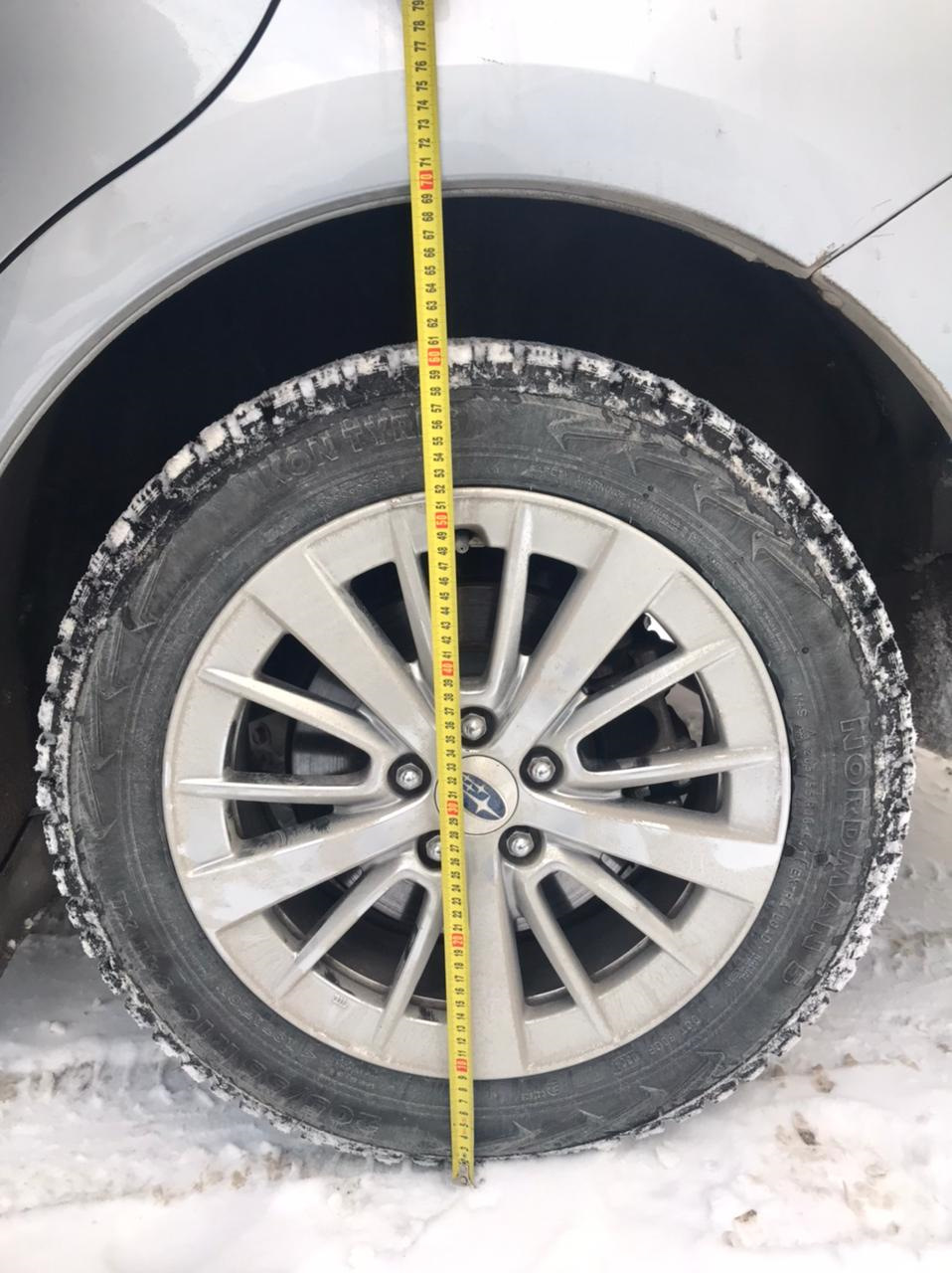 Przednia oś – po montażu dystansów